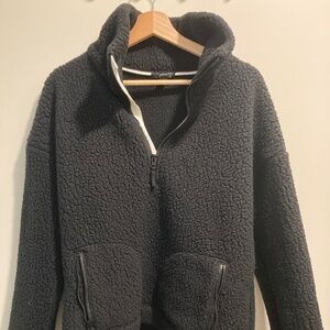 J. Crew Sherpa Fleece Pullover Sweatshirt